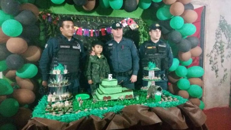 Polícia Militar de Iguatemi realiza sonho de menino de 5 anos