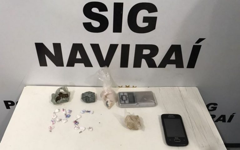 Polícia Civil prende traficante de 18 anos, com porções de maconha, crack e cocaína