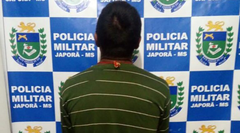 PM de Japorã prende indígena suspeito de estupro