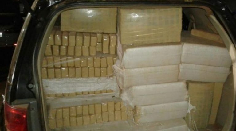 PF de Naviraí apreende 1.580 quilos de maconha na Estrada da Balsinha