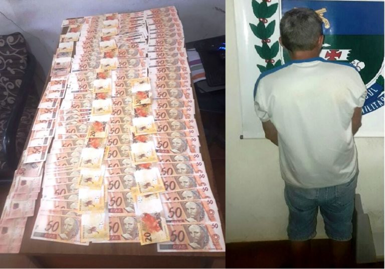 Em Itaquiraí são apreendidas 6 mil reais em notas falsas