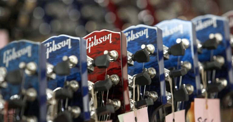 Fabricante de guitarras Gibson declara falência