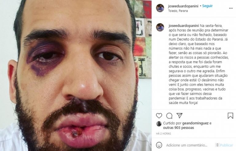 Médico de Toledo é espancado após alerta sobre momento crítico da pandemia