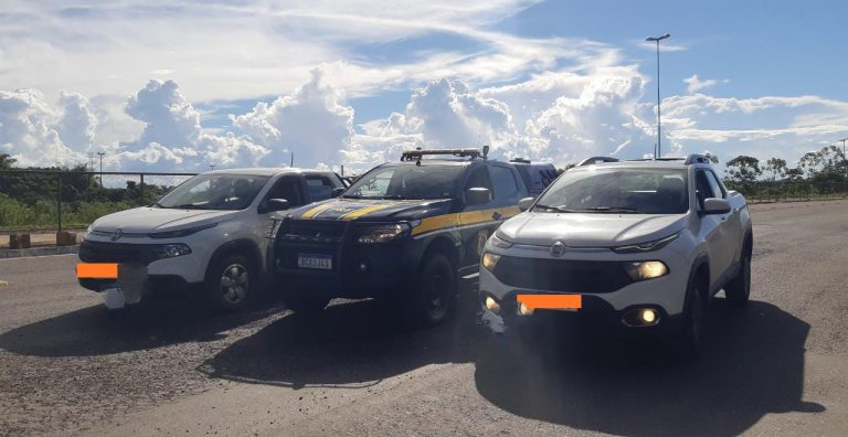 PRF recupera duas Fiat/Toro na mesma tarde em Guaíra