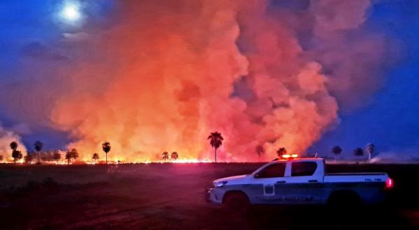 PMA de Naviraí autua arrendatário de lote em assentamento por provocar incêndio em pastagem