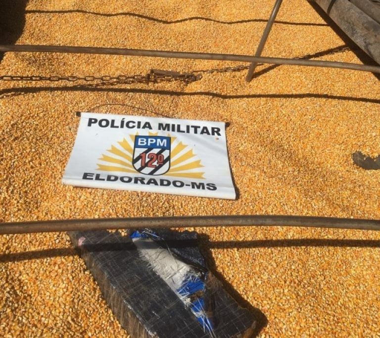 Polícia Militar prende motorista transportando quase 5 toneladas de maconha em meio a carga de milho
