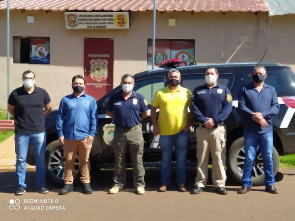 Polícia Militar de Mundo Novo se reúne com PC e Polícia Paraguaia para discutir medidas de repressão aos roubos na fronteira