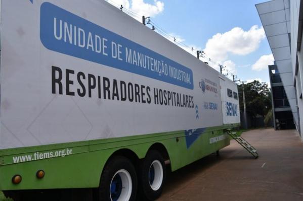 Senai de Naviraí retoma manutenção e entrega de respiradores hospitalares
