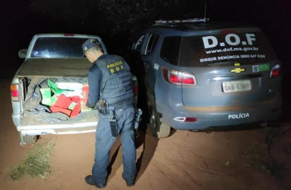 DOF apreende camionete com mais de 300 quilos de maconha em Itaquiraí