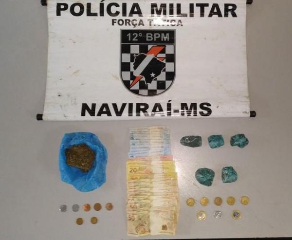 Polícia Militar de Naviraí apreende 3 adolescentes por tráfico de drogas