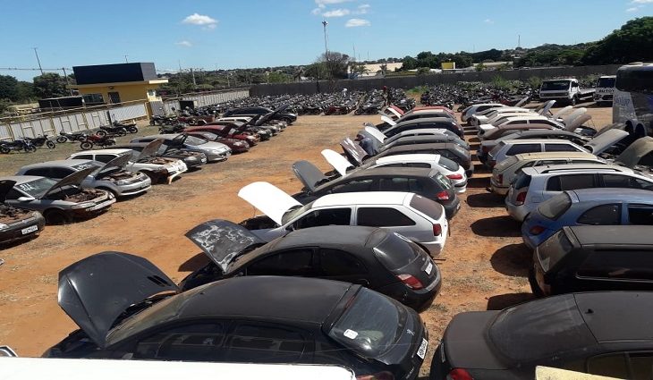 Operação Pátio Zero: Detran-MS leiloa quase 400 toneladas de material ferroso