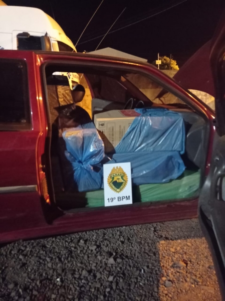 Homem é preso com carro carregado de cigarros em Guaíra