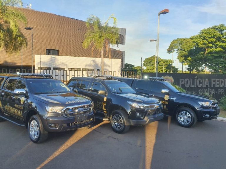 PF de Guaíra recebe viaturas blindadas e nova base fluvial