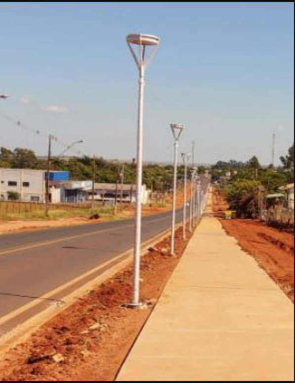 A revitalização da entrada da cidade de Iguatemi pelo Governo do MS está em estágio avançado