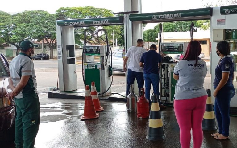 Procon de Naviraí vistoria postos de combustíveis e descarta irregularidades