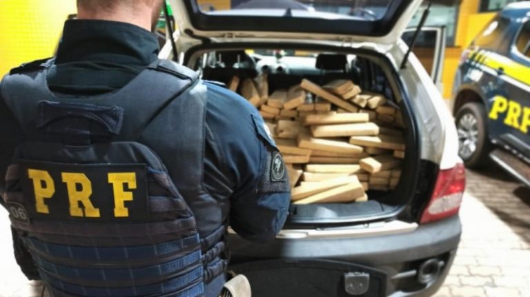 Homem é preso transportando 317 kg de maconha; Droga teria sido carregada em Guaíra