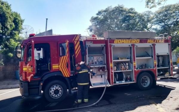 Corpo de Bombeiros de Naviraí atendem princípio de incêndio em panificadora