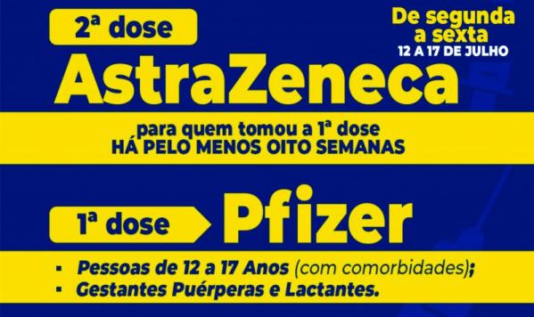 Mundo Novo vacina público de 12 a 17 anos com comorbidade
