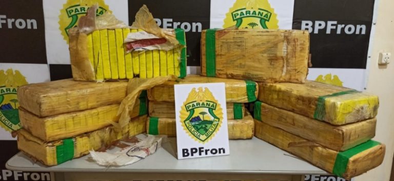 BPFron apreende 100 kg de maconha em meio a milharal em Guaíra