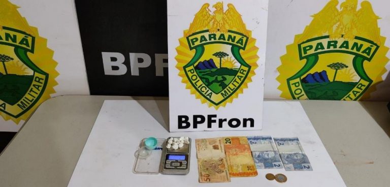 BPFron detém homem de 46 anos e apreende drogas em Guaíra