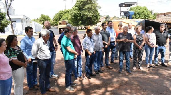 Prefeito Dr. Lídio e vereadores lançam 4,3 milhões em nova etapa de recapeamento asfáltico