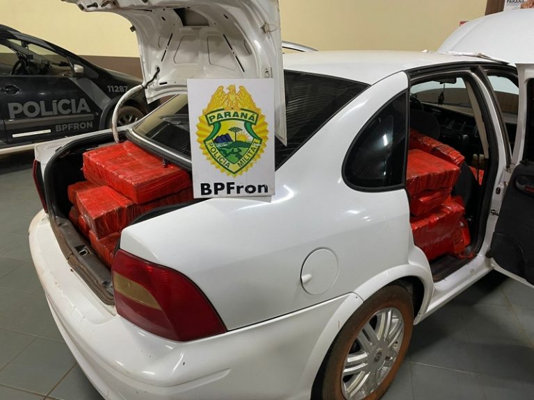 Carro com meia tonelada de maconha é localizado pelo BPFron em Guaíra