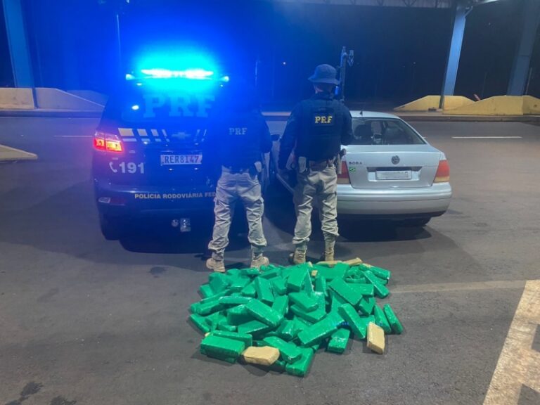 Homem é preso com mais de 110 kg de maconha na BR-163, em Guaíra