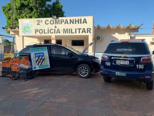 Polícia Militar de Iguatemi apreende mais de 380 quilos de maconha