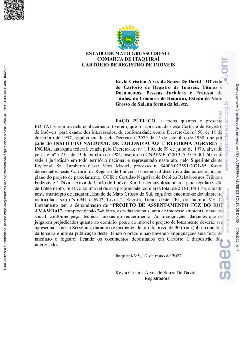 CERTIDAO-EDITAL FOZ DO RIO AMAMBAI