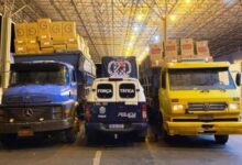 Photo of Força Tática apreende em Mundo Novo dois caminhões carregados com 1.100 caixas de cigarros paraguaios