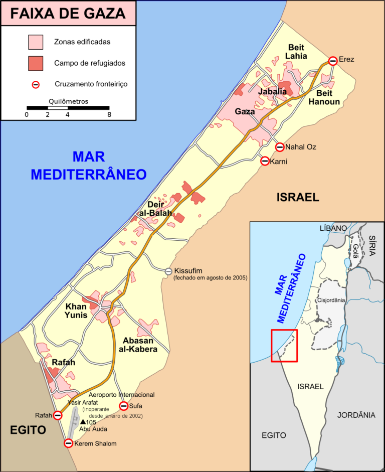 A FAIXA DE GAZA E OS CONFLITOS NA PALESTINA
