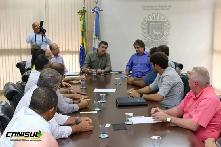 Prefeito Paulo Franjotti foi recebido pelo governador Reedel, em Campo Grande