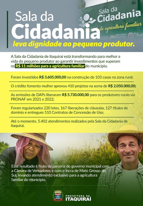 PREFEITURA DE ITAQUIRAÍ – GESTÃO THALLES TOMAZELLI