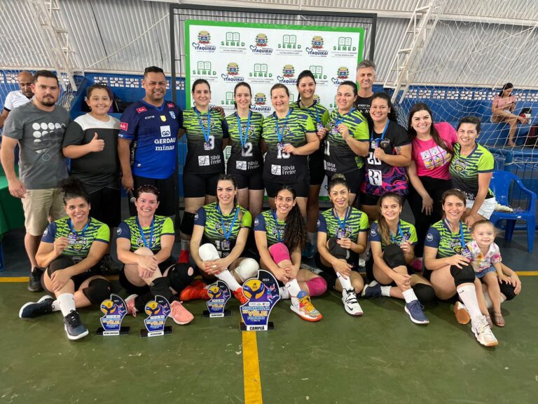 ITAQUIRAÍ, EQUIPE CAMPEÃ REGIONAL DO QUADRANGULAR DE VOLEIBOL FEMININO