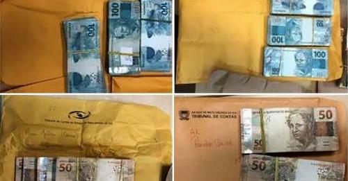 Dinheiro em envelopes com nomes do TCE são provas contra conselheiros