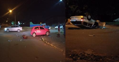 ACIDENTE DE TRÂNSITO COM DANOS MATERIAIS EM ITAQUIRAÍ