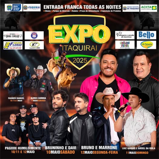 A ExpoItaquiraí 2025 vai ser imperdível