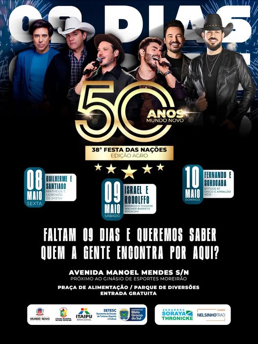 Contagem regressiva: faltam 9 dias para a 38ª Festa das Nações