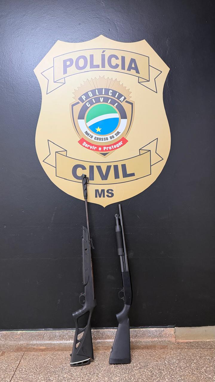 VIOLÊNCIA DOMÉSTICA: POLÍCIA CIVIL PRENDE AGRESSOR E APREENDE ARMAS DE FOGO