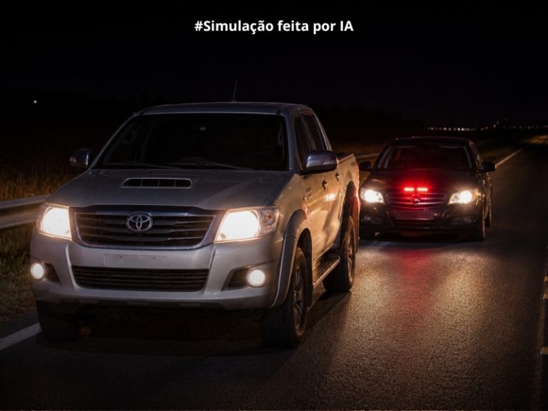 Falsos policiais roubam caminhonete na BR-163 entre Mercedes e Guaíra