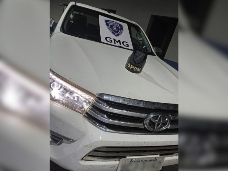 Após perseguição, GM de Guaíra recupera Hilux e prende homem