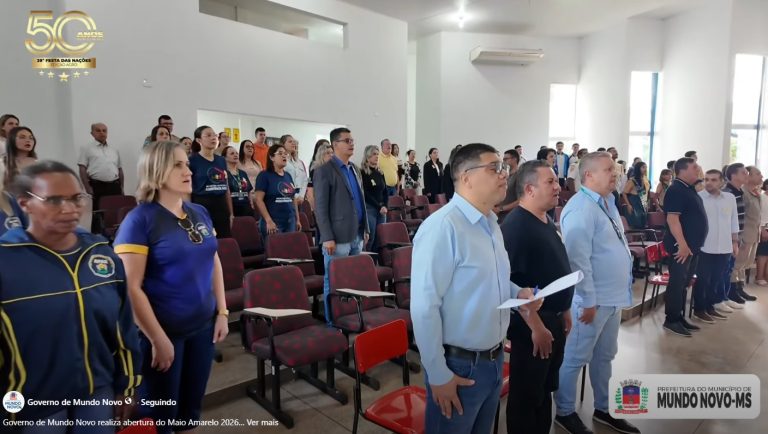Governo de Mundo Novo realiza abertura do Maio Amarelo 2026