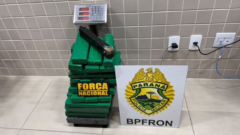 BPFRON, PRF e Força Nacional apreendem drogas na Ponte Ayrton Senna