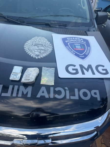 GM e BPFRON apreendem drogas durante ocorrência de lesão corporal em Guaíra