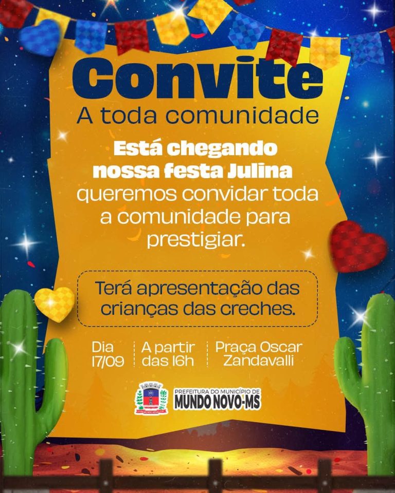 Festa Julina convida toda a comunidade para uma tarde de cultura e diversão