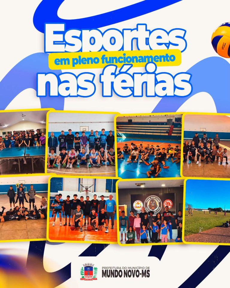 Treinos continuam durante as férias e incentivam a prática esportiva