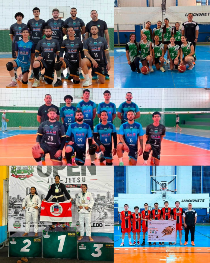 Mundo Novo conquista 26 medalhas no jiu-jítsu e soma vitórias no vôlei e no basquete