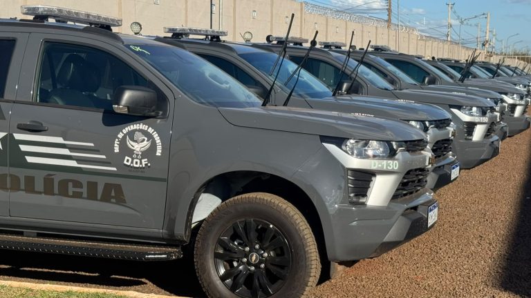 DOF recebe 27 novas viaturas para fortalecer combate ao crime na fronteira de MS