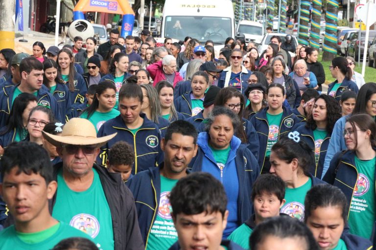 Caminhada pela inclusão abre Semana Nacional da Pessoa com Deficiência Intelectual e Múltipla em Mundo Novo