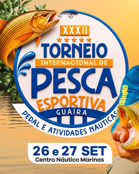 Vem aí o 32º Torneio Internacional de Pesca Esportiva de Guaíra